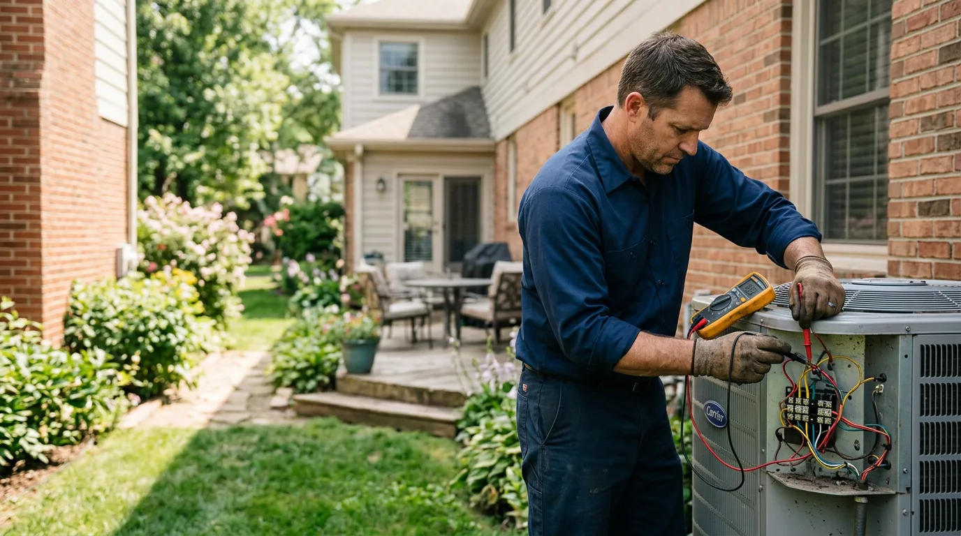 HVAC technician working near Dresher, PA